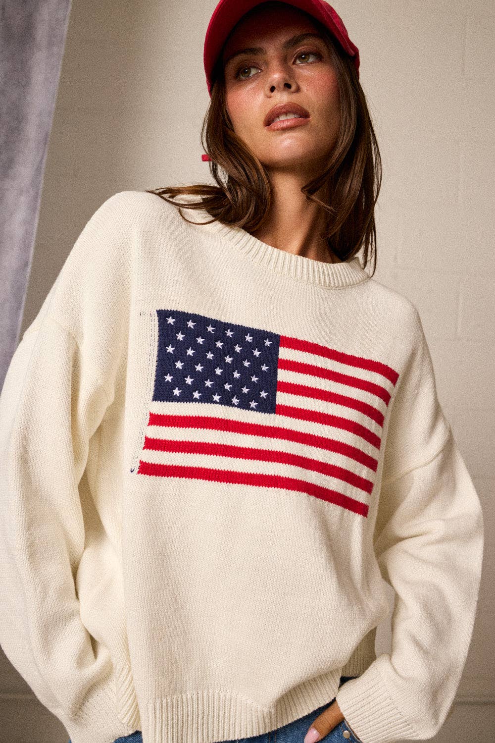American Flag Sweater