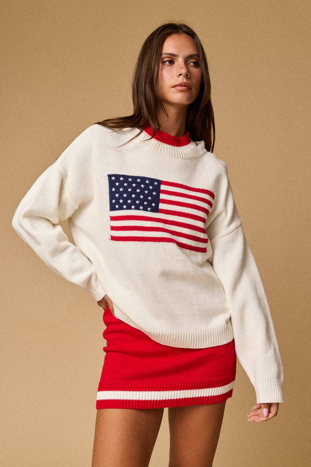 American Flag Sweater