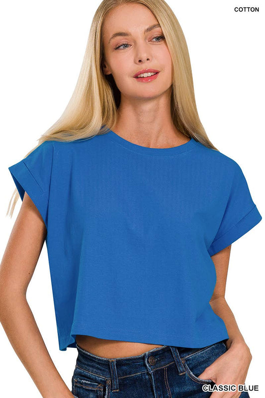 Blue Moon Crop Tee