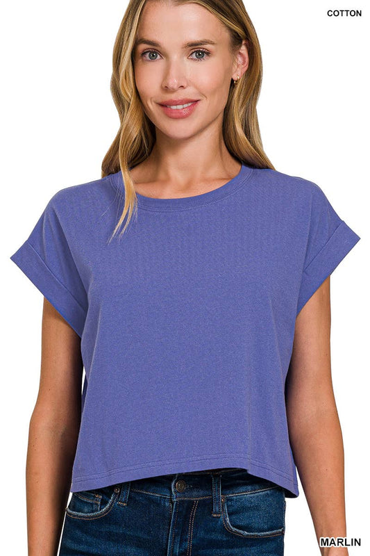 Periwinkle Dream Crop Tee