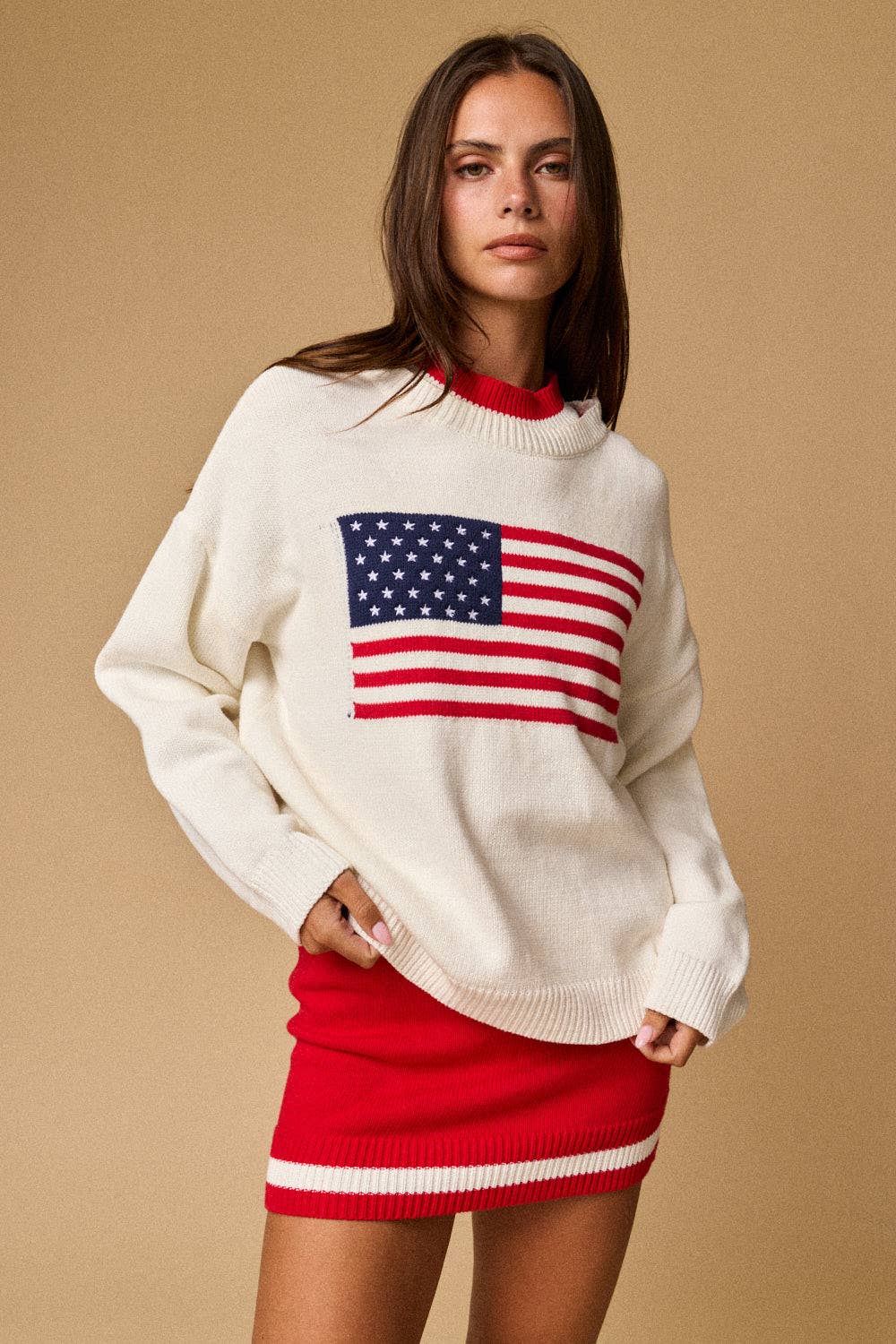 American Flag Sweater