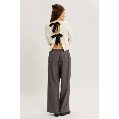Tie It Up Bow Back Sweater