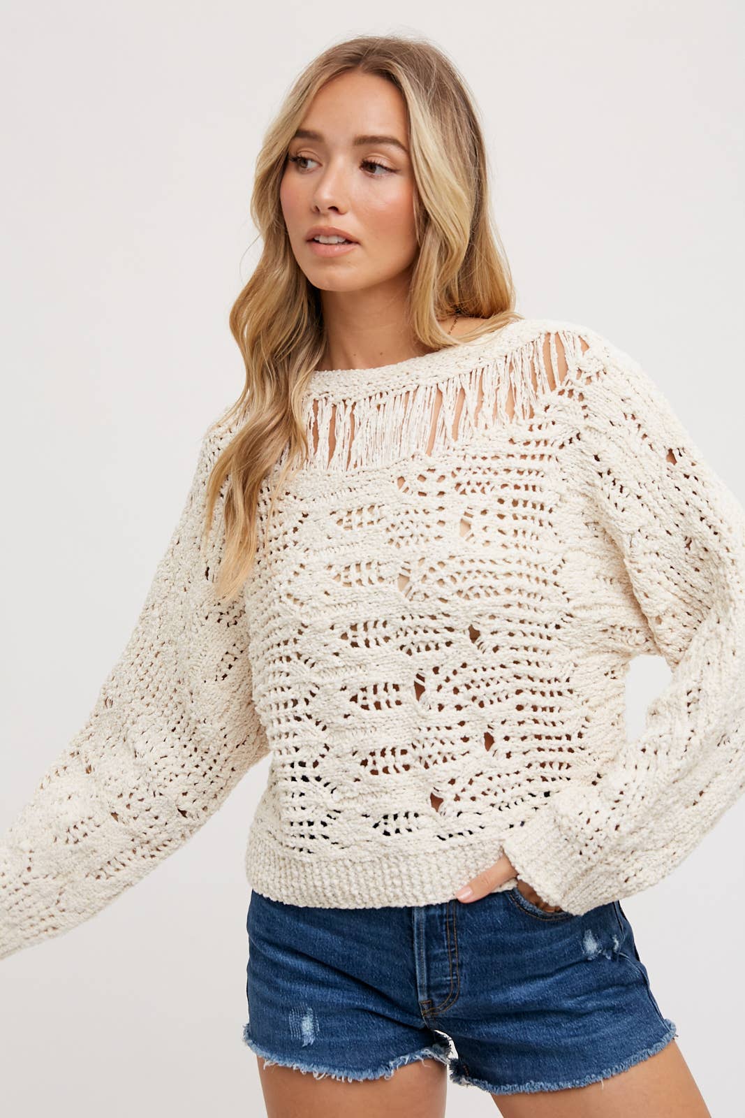 Opalite White Sweater