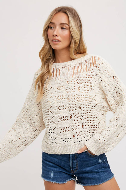 Opalite White Sweater