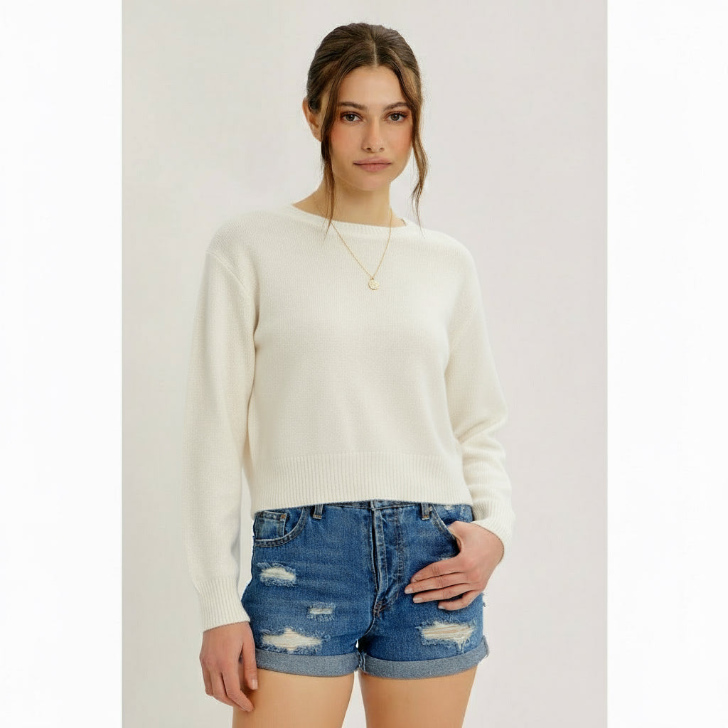 Tie It Up Bow Back Sweater