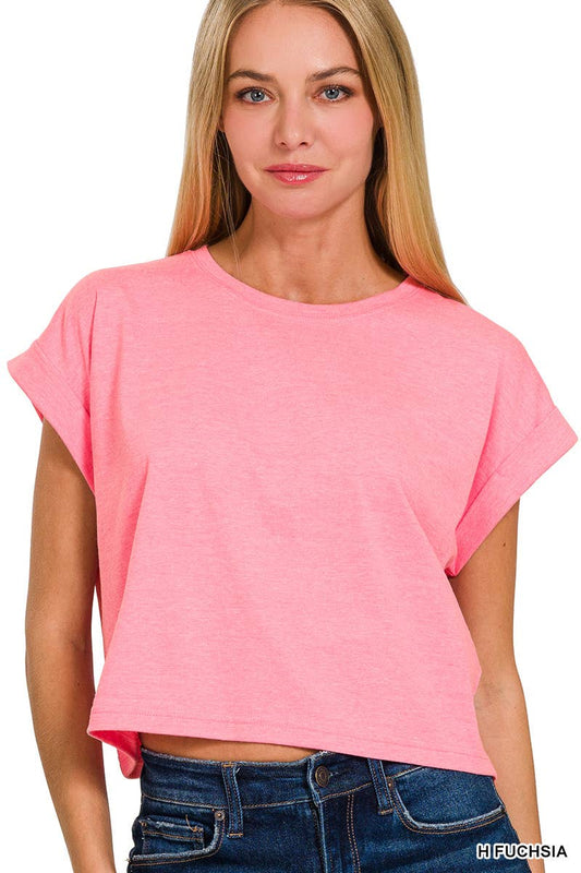 Pink Crop Tee