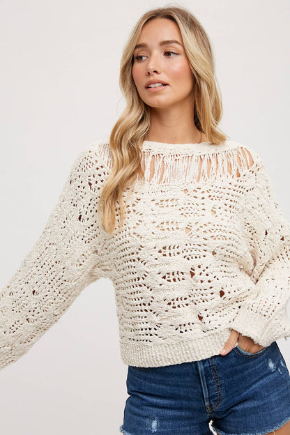 Opalite White Sweater