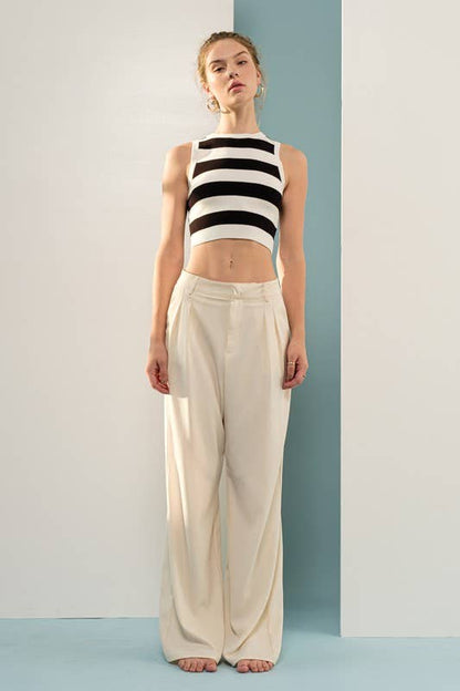 Ryder Sleeveless Stripe Knit Top