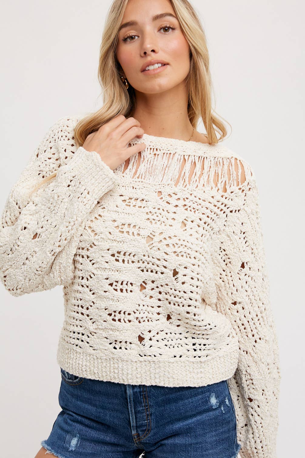 Opalite White Sweater